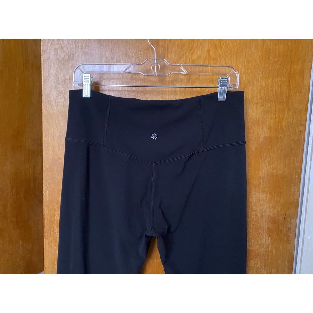 Athleta Elation Straight Leg Pants Women's Size L High Rise Yoga Black Gym - Picture 4 of 5